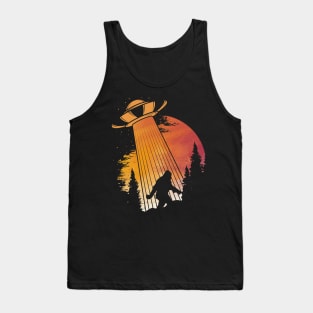 Bigfoot Ufo Abduction Tank Top